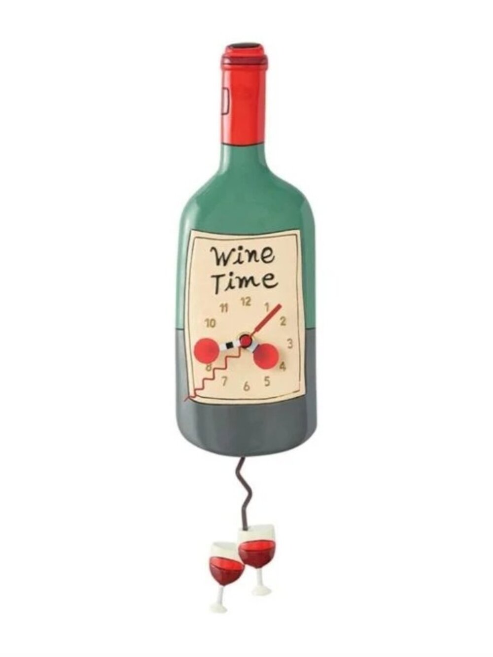 Allen Design Time For Wine Clock.